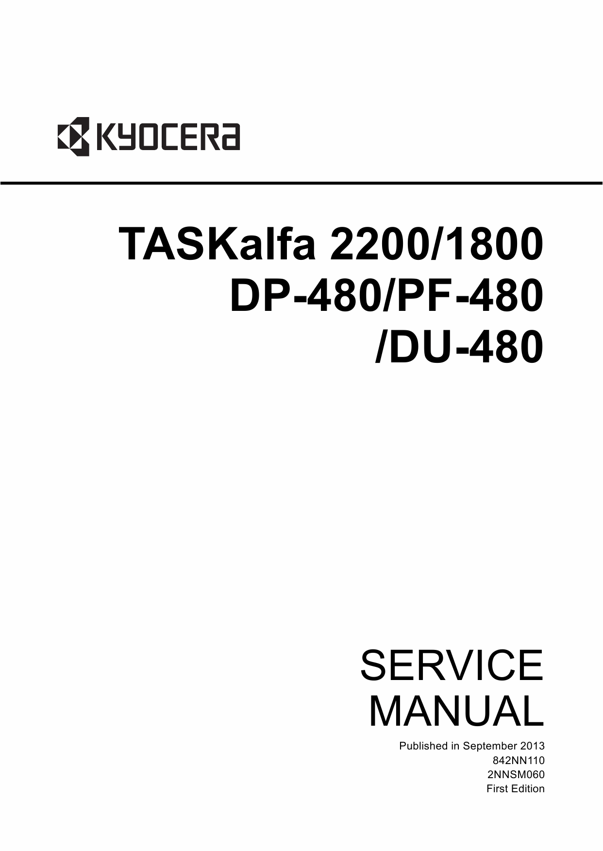 KYOCERA MFP TASKalfa-1800 2200 DP-480 DU-480 PF-480 Service Manual-1
